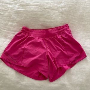 Lululemon Hotty Hot Low Rise Lined Shorts 4 inch, like new. Size 8.